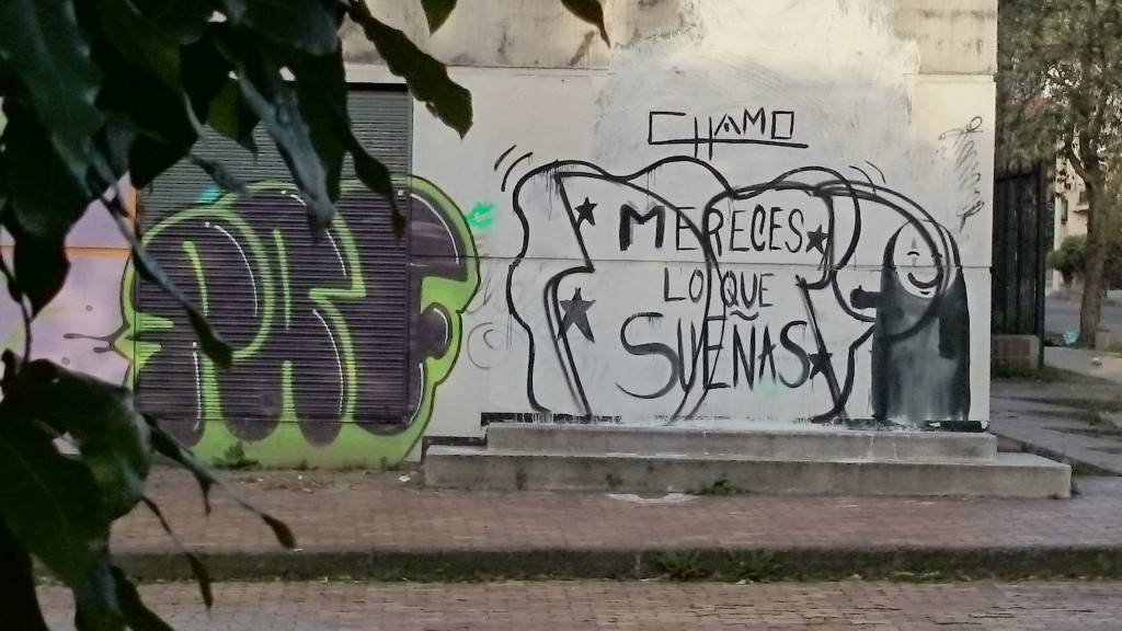 Graffiti in Bogotá: Du verdienst, wovon Du träumst